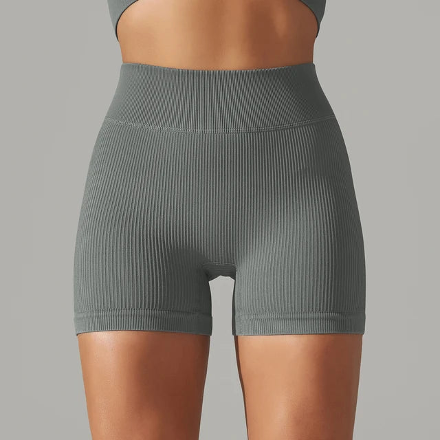 Seamless High Waist Yoga Gym Shorts Rieworkes
