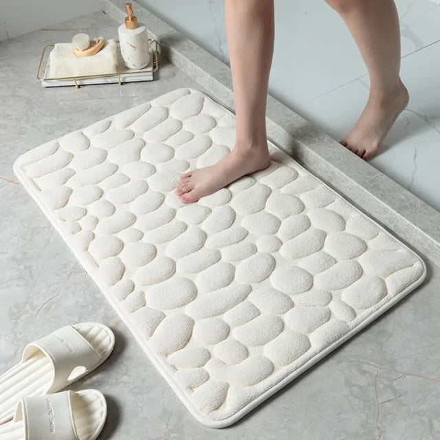 Non-Slip Embossed Bathroom Mat Rieworkes