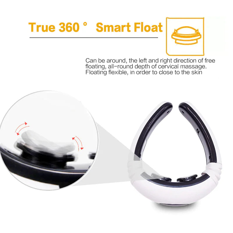 Electric Cervical Pulse Neck Massager Muscle Relax Massage Magnetic Therapy US Rieworkes