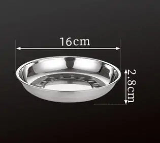 Stainless Steel Tableware Dinner Plate Rieworkes