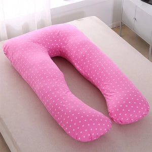Sleeping Support Pillow For Pregnant Women Body PW12 100% Cotton Rabbit Print U Shape Maternity Pillows Pregnancy Side Sleepers Rieworkes