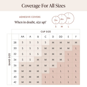 Reusable Silicone Nipple Covers - Waterproof, Nude, 4 Shades - Sticky Breast Stickers for Strapless Dress Crème Medium (Fits C-DD) Rieworkes