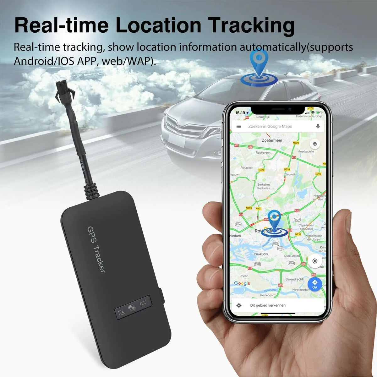 Real Time GPS Tracker Tracking Locator Device GPRS GSM Car/Motorcycle Anti Theft Rieworkes