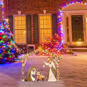 Christmas LED Decorations Family of Three Rieworkes