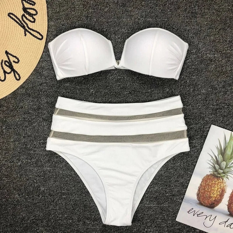 Padded Bathing Suit Bikinis Set Rieworkes
