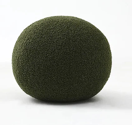 Round Velvet Soft Ball Sofa Pillow On Bay Window Bed Mimarta