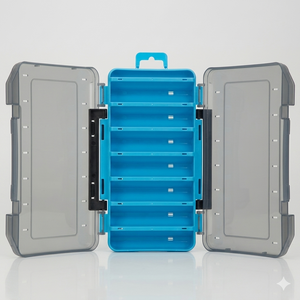 Durable Dual-Sided Fishing Tackle Box Mimarta