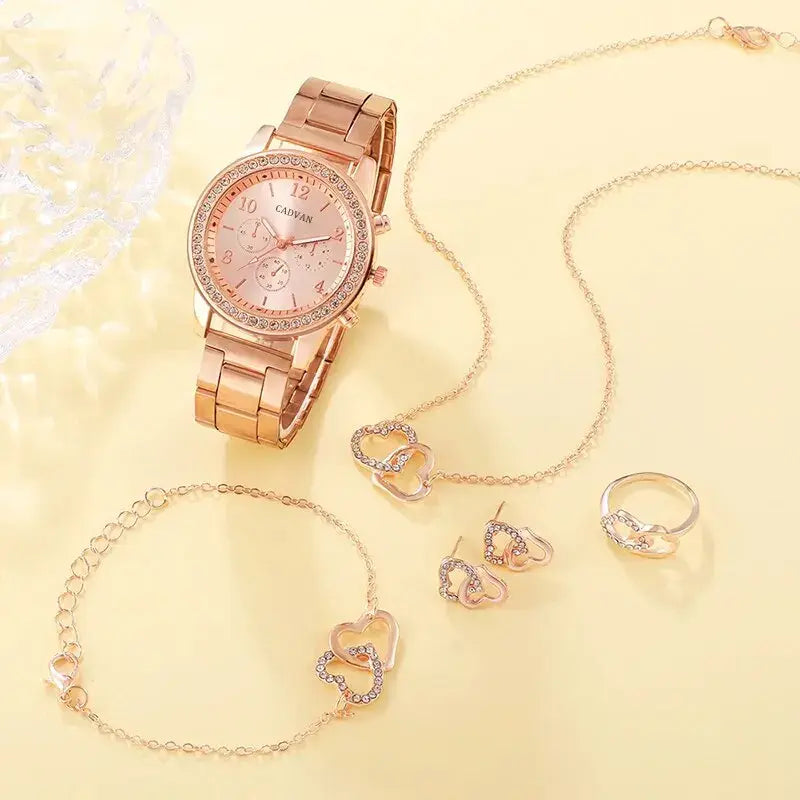 Rose Gold Luxury Watch Set Rieworkes