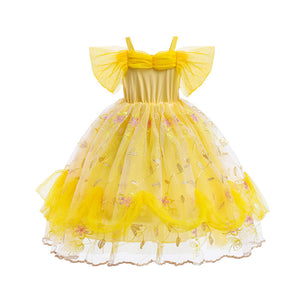 Belle Princess Halloween Dress for Kids (Beauty and the Beast) Mimarta
