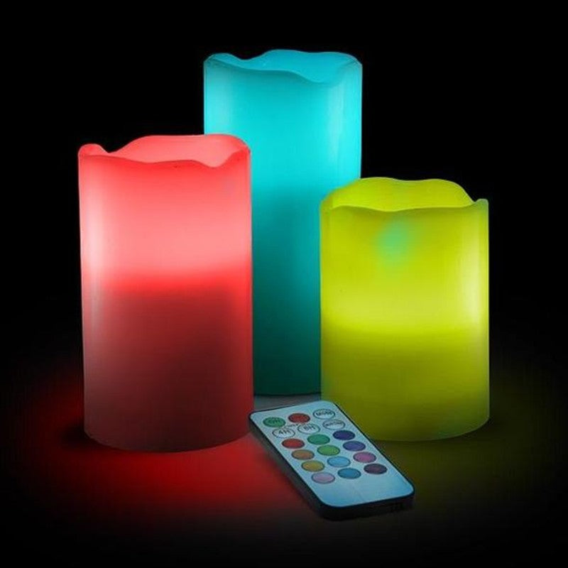 Remote Control Color Changing Plastic Candles Mimarta