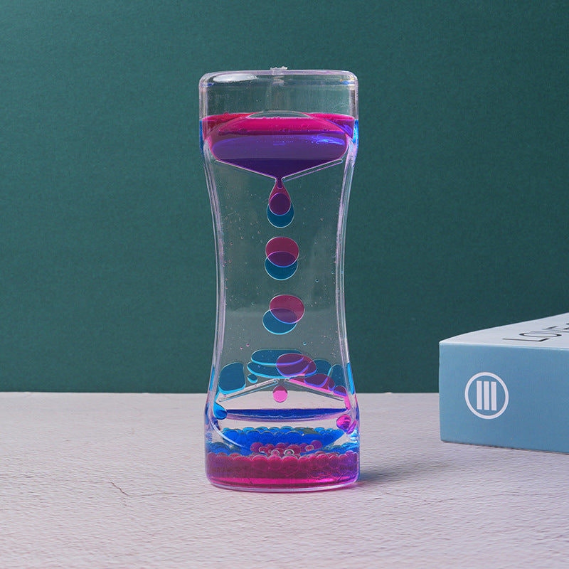 Dual Color Liquid Acrylic Hourglass Timer Decor Mimarta