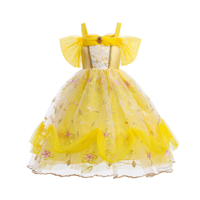 Belle Princess Halloween Dress for Kids (Beauty and the Beast) Mimarta