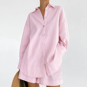 2023 Summer Women's Loose Fashion Pajama Set (2 Pieces) Mimarta