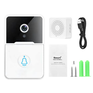 Wireless Security Smart WiFi Doorbell Intercom Video Camera Door Ring Bell Chime Rieworkes
