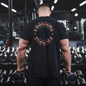 Men's Summer Printed Gym Sports Tee Rieworkes