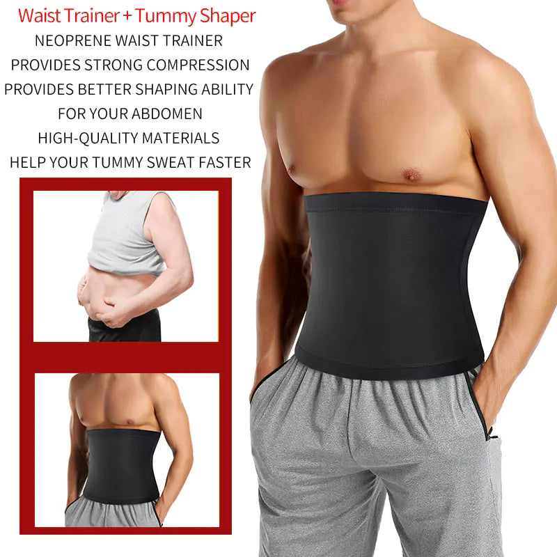 Men's Sauna Body Shaper Waist Trainer Slimming Belt Mimarta