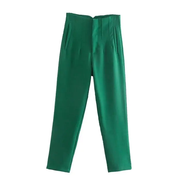 Chic Office Lady Straight Pants Rieworkes