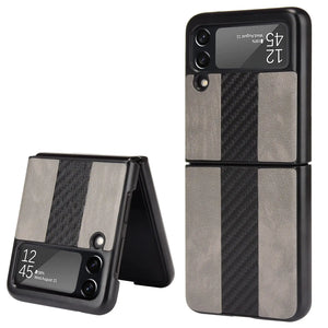 For Samsung Galaxy Z Flip 3 5G Slim Folding Leather Shockproof Phone Case Cover Rieworkes