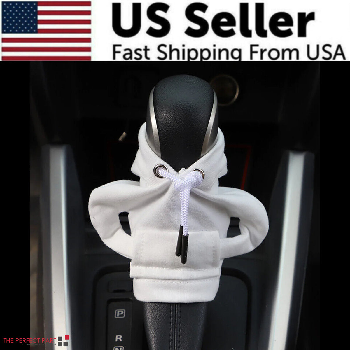 Car Gear Shift Cover Mini Hoodie Gear Shift Cover for Car Shifter Interior Trim Rieworkes