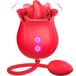 Rose Tongue Vibrator for Women - G Spot and Clitoral Stimulation Mimarta