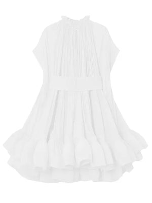 Asymmetrical Solid Mini Dresses For Women Rieworkes