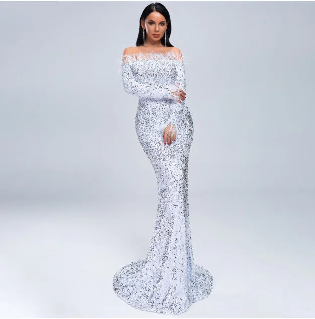 Elegant Evening Dress Rieworkes