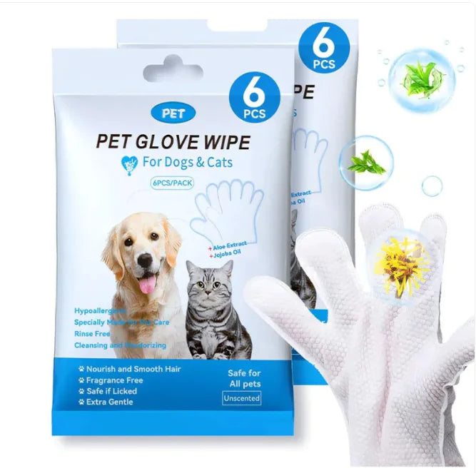 Pet Cleaning Gloves & Wipes Mimarta