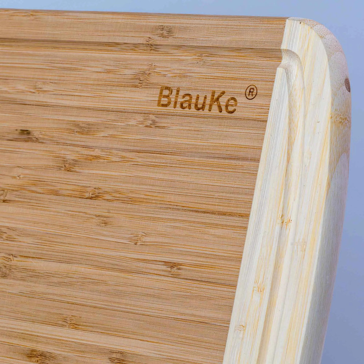 Large Wood Cutting Board for Kitchen 14x11 inch - Bamboo Chopping Board with Juice Groove - Wooden Serving Tray Rieworkes