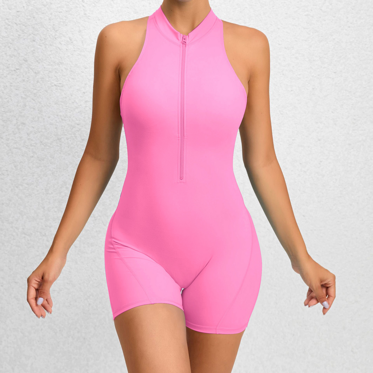 Women's Zipper Yoga Bodysuit Mimarta