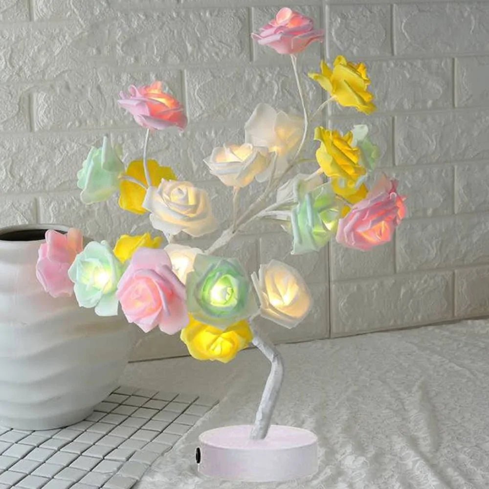 LED Rose Flower Table Lamp Rieworkes
