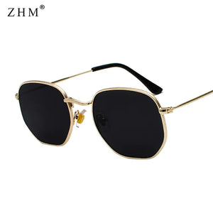Luxury Sunglasses Classic Square Metal Frame Rieworkes