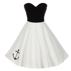 Vintage Elegant Strapless A-Line Dress for Women Mimarta
