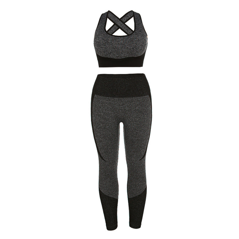Women's Seamless Backless Yoga Fitness Set Mimarta
