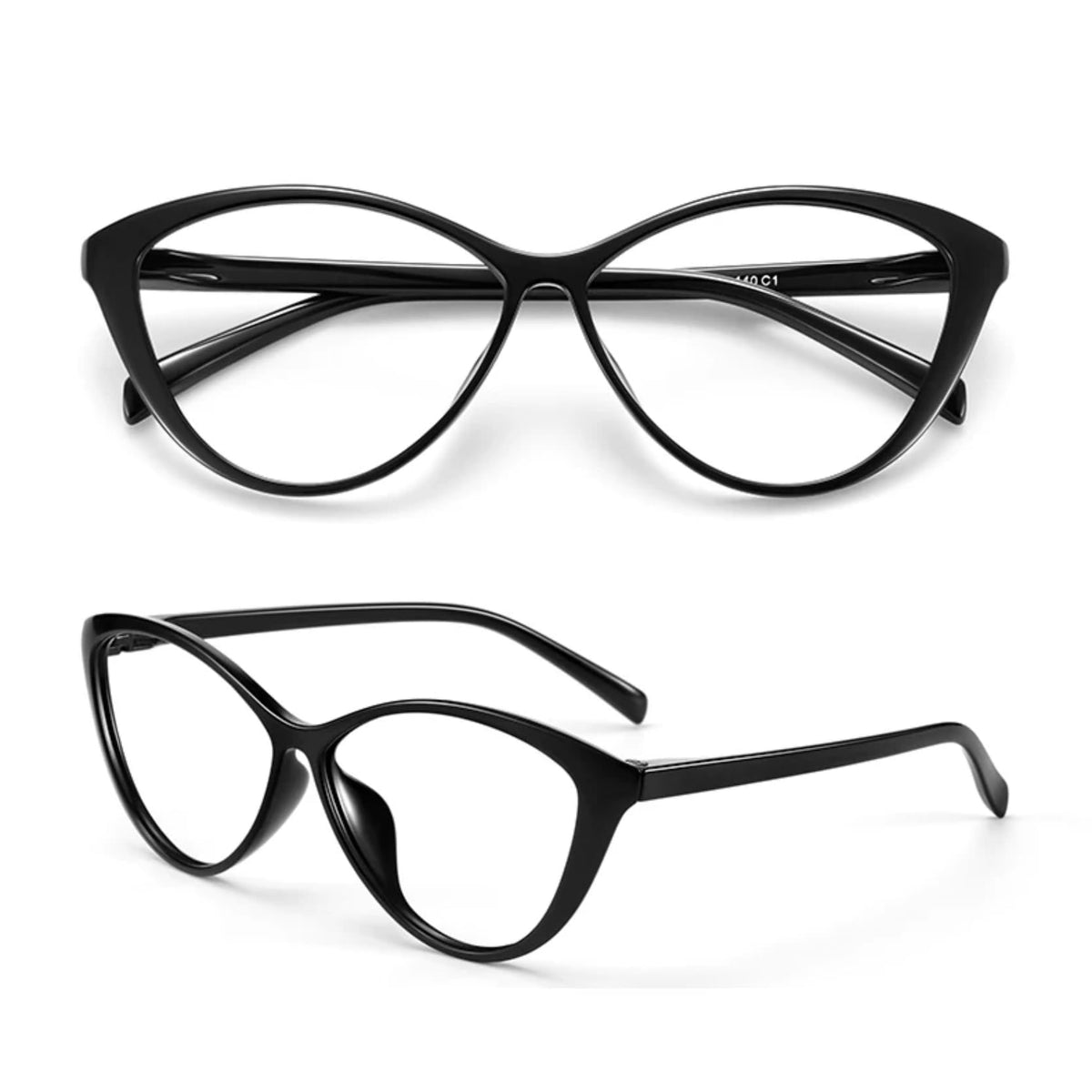 KFUGMAQN Myopia glasses blue light blocking glasses cats eye fashionable womens glasses these are not reading glasses (black -200 Diopters) Mimarta