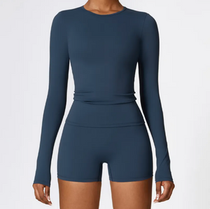 Women's Long Sleeve Sports Yoga Top Mimarta