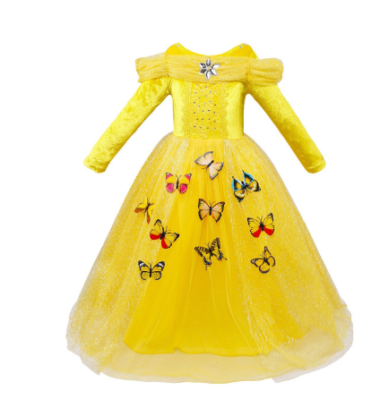 Cinderella Halloween Dress for Girls - Princess Costume Mimarta