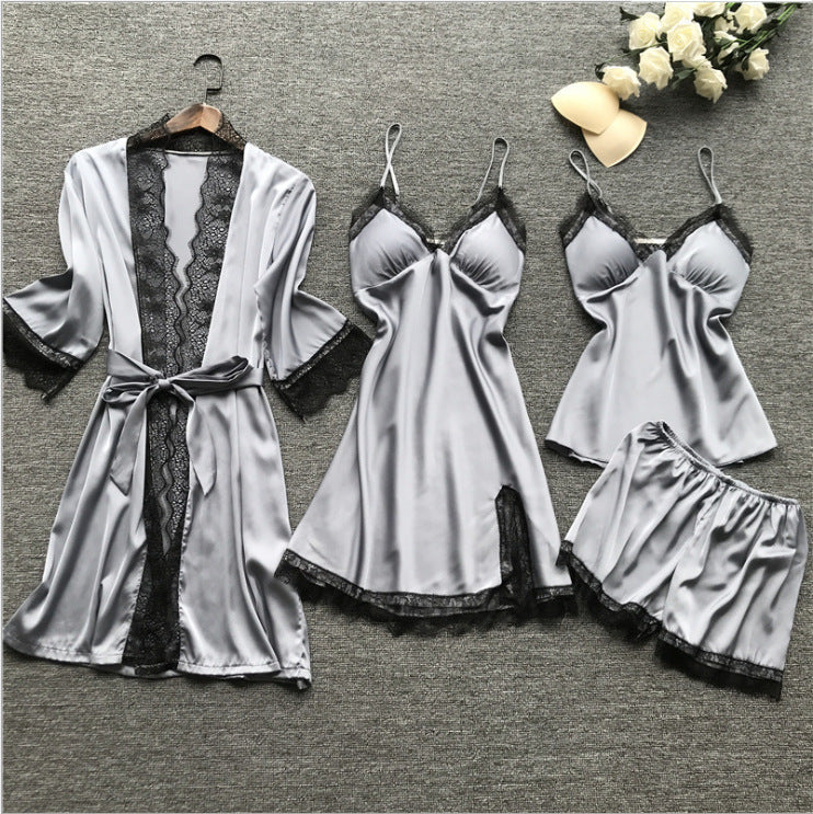 Summer Sexy Women's Loungewear Pajama Set (4 Pieces) Mimarta
