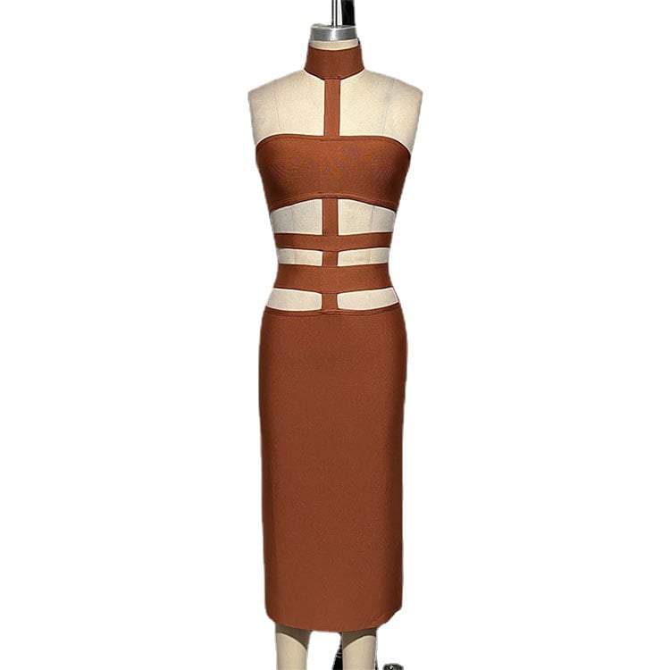 Women's Sexy Cutout Sleeveless Split Dress Mimarta
