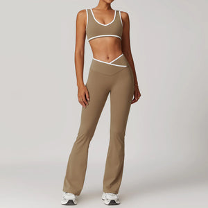 Cross High Top Sports Suit Female Fitness Yoga Wear Rieworkes