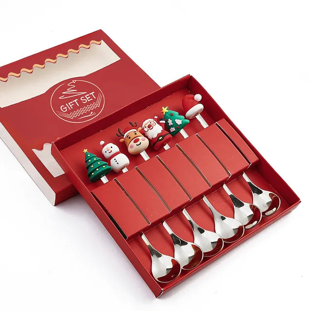 Christmas Cutlery Set: Festive Spoon and Fork Rieworkes