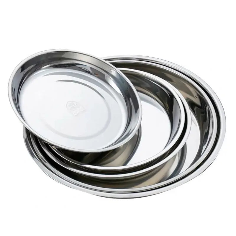 Stainless Steel Tableware Dinner Plate Rieworkes