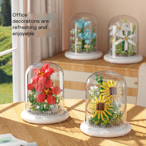Eternal Flower Bouquet Sunflower Building Block Set Mimarta