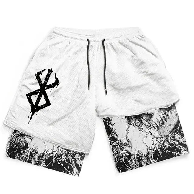 Y2K Men’s Anime Gym Shorts Rieworkes
