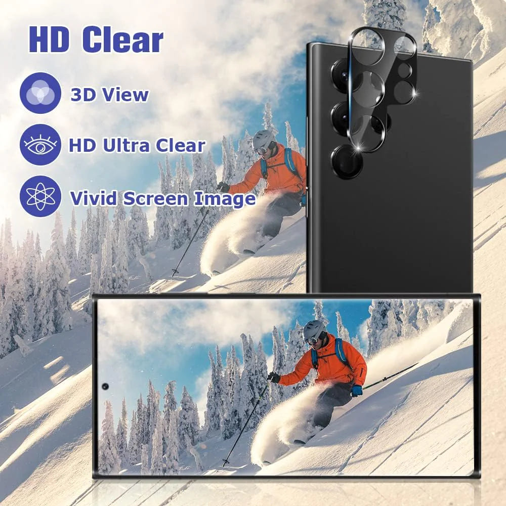 Tempered Glass Screen Protector Lens Hydrogel For Samsung S23 S22 Ultra Plus USA Rieworkes