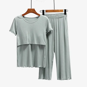Maternity Clothes Sleepwear Set Rieworkes