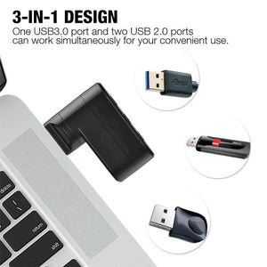 High Speed 3 Port USB 3.0 Multi HUB Splitter Expansion Desktop PC Laptop Adapter Rieworkes
