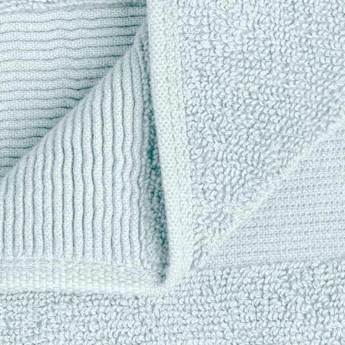 Resort Collection Soft Hand Towels 16x27 in 6 Pack Light Blue Luxury Hotel Rieworkes