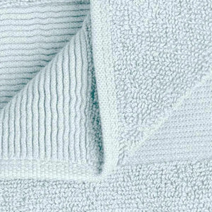 Resort Collection Soft Hand Towels 16x27 in 6 Pack Light Blue Luxury Hotel Rieworkes
