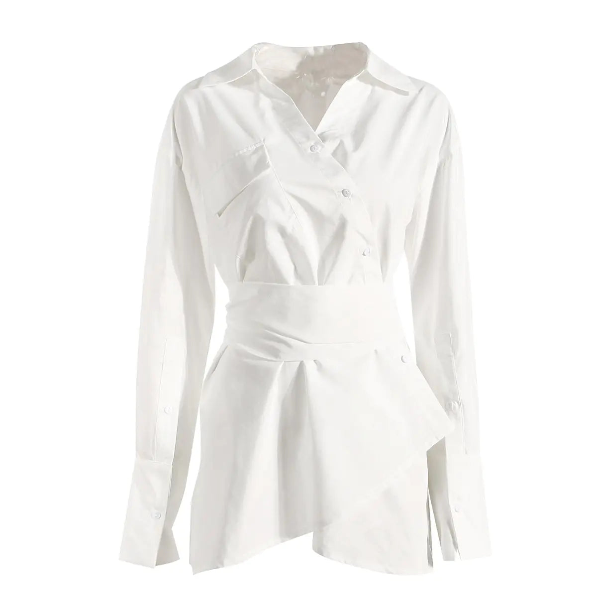 Irregular Shirt Dress for Women's Fashion Mimarta