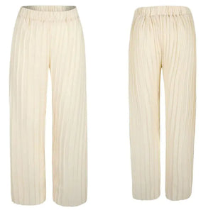 Stylish Loose Wrinkle-Detail Casual Pants for Summer Mimarta